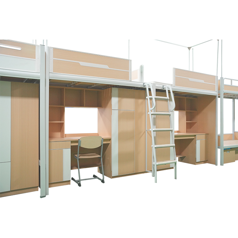 Comfortable Safe Modern 2 Persons Bunk Bed with Desk