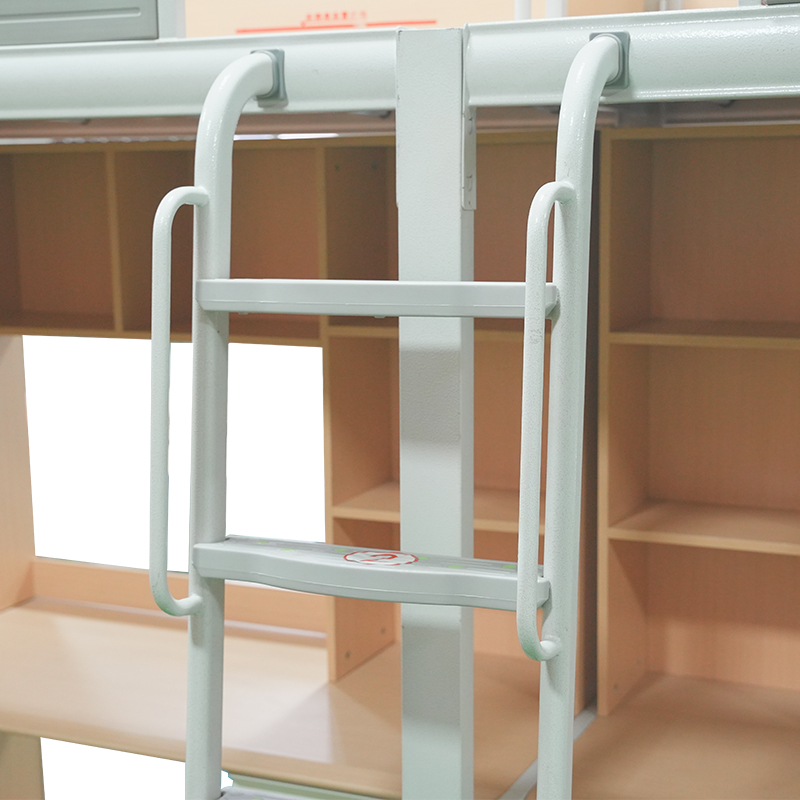 Multifunctional School Metal Loft Bed with Desk