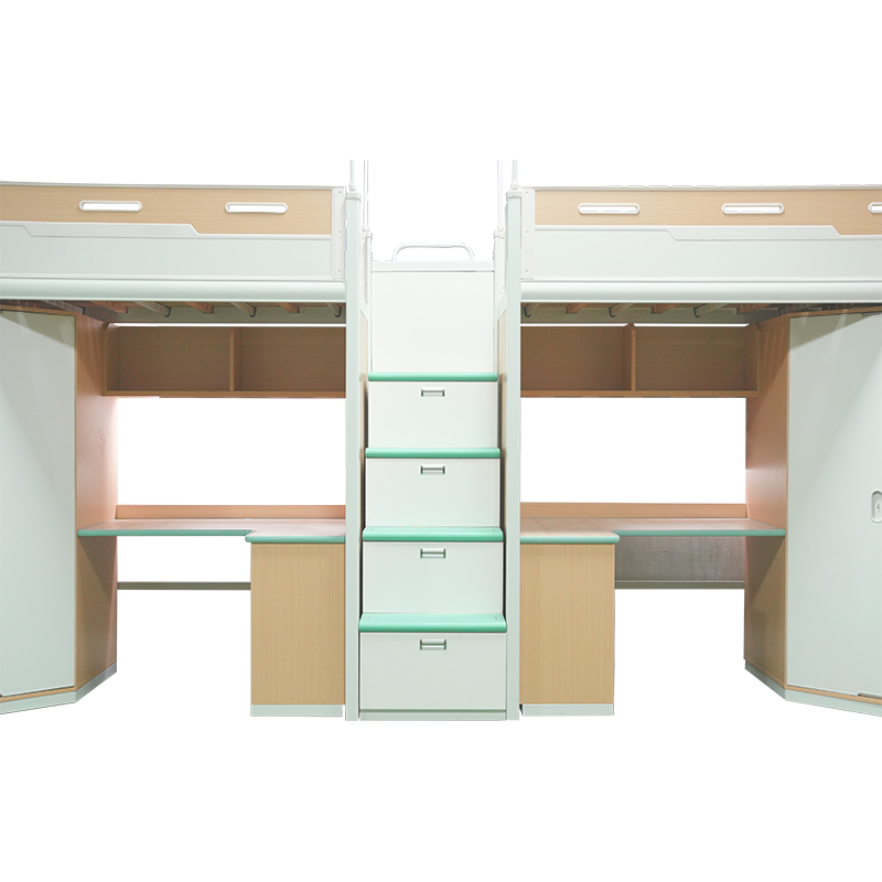 Modern Dormitory Elevated Bunk Bed for Students