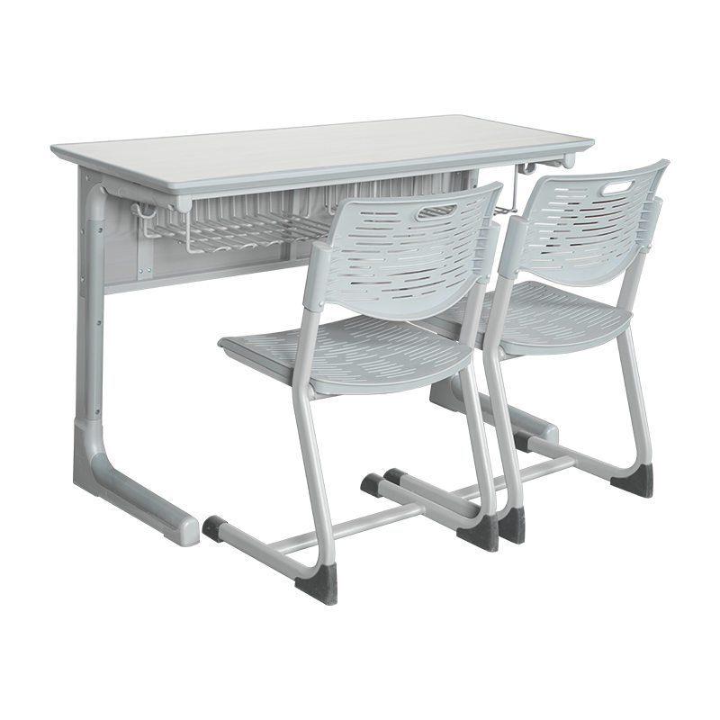 Double Classroom Student Desk and Chair Set