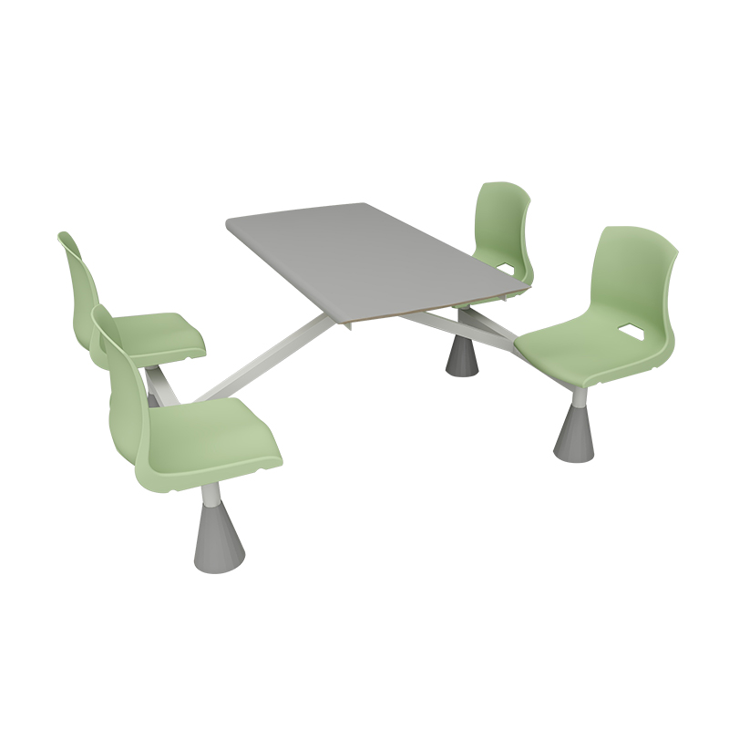 Integrated Dining Table and Chair Set for 4 Persons