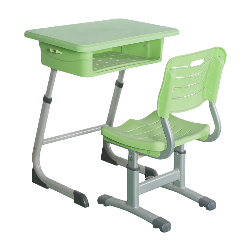 Single Desk and Chair Set For Middle School Used