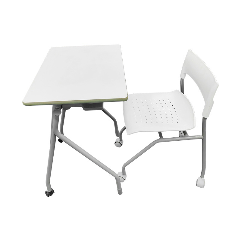 School Folding Flip Top Training Table and Chair Set